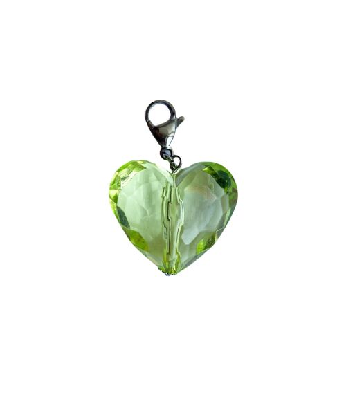 Chunky Heart Charm - GREEN HEART