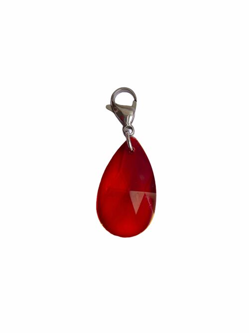 Red Glass Charm