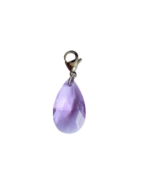 Lilac Glass Charm