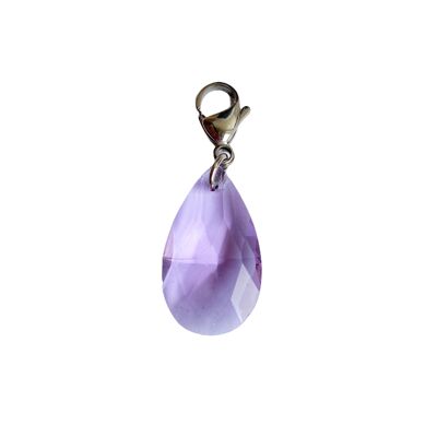 Lilac Glass Charm
