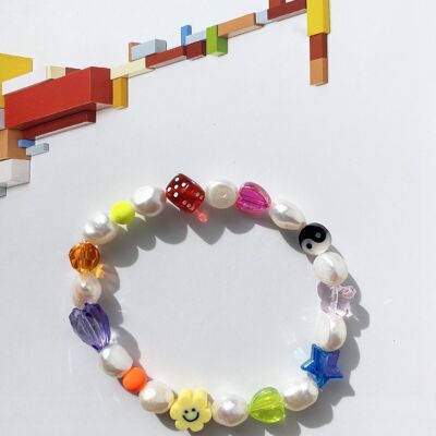 Le bracelet arc-en-ciel NNENNA Pearl