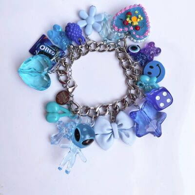The BRIDGET Colour Block Bracelet (More colours available) - BLUE