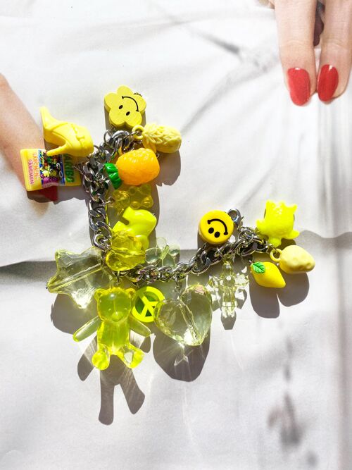 The BRIDGET Colour Block Bracelet (More colours available) - YELLOW