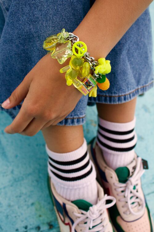 The BRIDGET Colour Block Bracelet (More colours available) - ORANGE