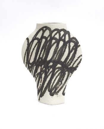 Vase En Céramique ‘Dal - Circles Black N°1’ 1