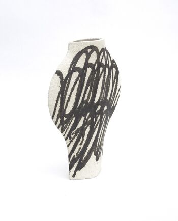 Vase En Céramique ‘Dal - Circles Black N°1’ 2