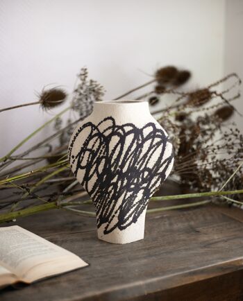 Vase En Céramique ‘Dal - Circles Black N°1’ 5