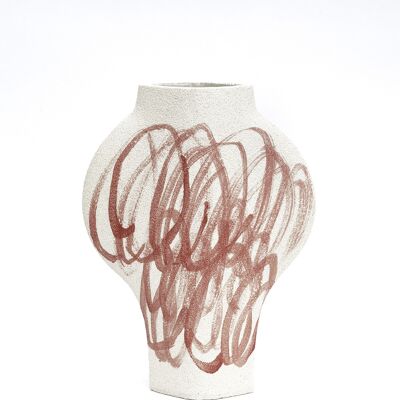 Vase En Céramique ‘Dal Circles Red’