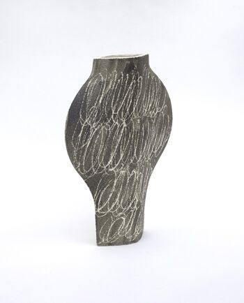 Vase En Céramique ‘Dal Negative Circles Black’ 2