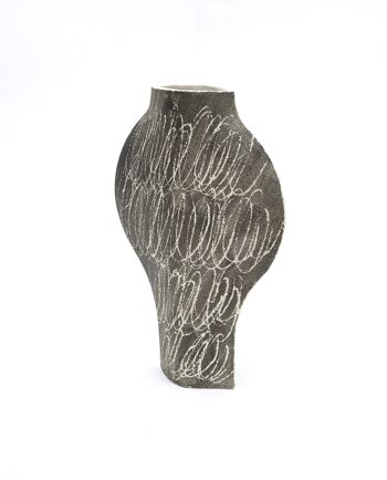 Vase En Céramique ‘Dal Negative Circles Black’ 3
