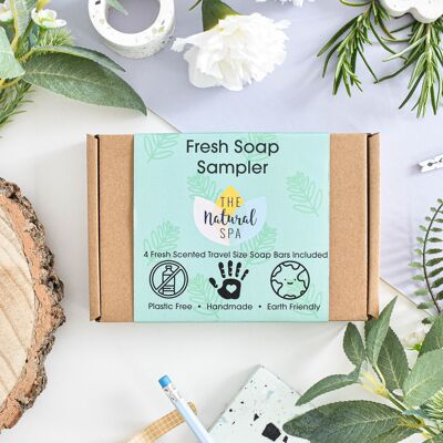 Fresh Soap Trial Box - 4 piezas de jabón hecho a mano - Tamaño buzón