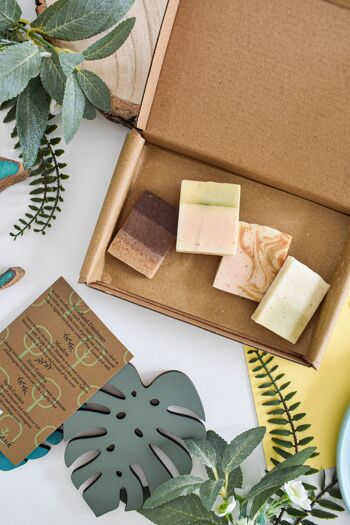 Woodland Soap Trial Box - 4 pièces de savon artisanal - Format boîte aux lettres 4