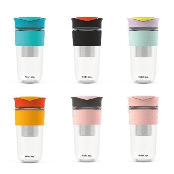 Lot de 24 tasses de voyage à thé en vrac SoleCup 18 oz 1