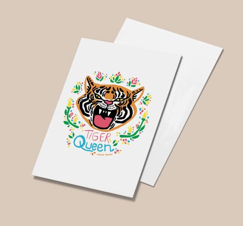 Carte postale Tiger Queen