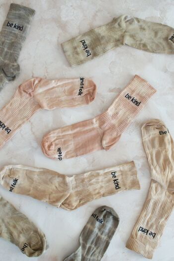 Chaussettes en coton biologique tie-dye 4