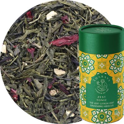 Té verde ecológico Zest Tonic caja premium 100g