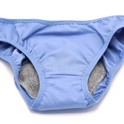 Culotte menstruelle unie bleue