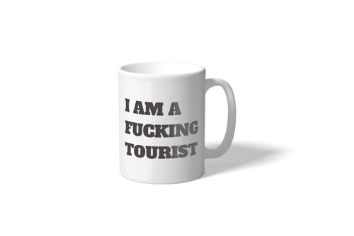 Taza 'I'm a fucking Tourist' ENG