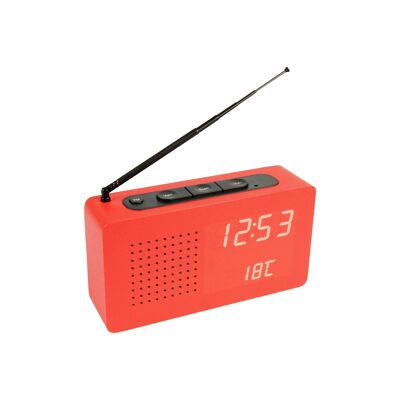 Radio Reloj Rojo