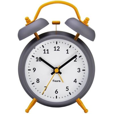 Reloj despertador - Retro Amarillo & Blanco