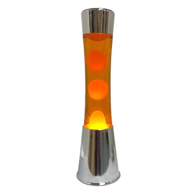 Lámpara de lava base cromo,  (EU plug, voltage 220-240 V) 2