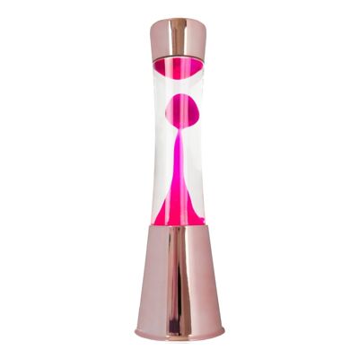 Lámpara de lava base oro rosa  (EU plug, voltage 220-240 V)