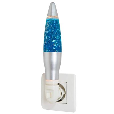 Lámpara Quitamiedos Led De Pared - Imitación Lava Led Azul