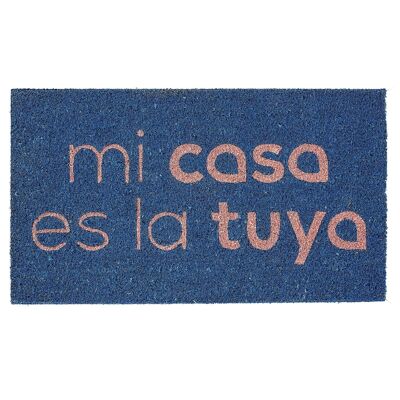 Felpudo «Mi Casa Es La Tuya» Azul/Rojo