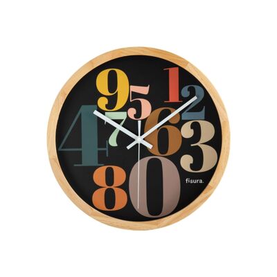 Reloj «Numbers Multicolor» Negro