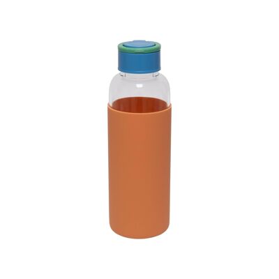 Botella De Agua De Cristal Ecológica Naranja