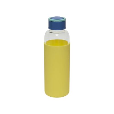 Botella De Agua De Cristal Ecológica Amarilla
