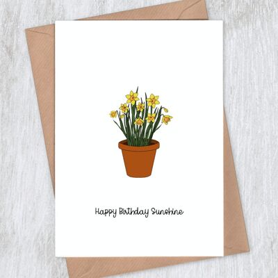 Daffodils Birthday Card