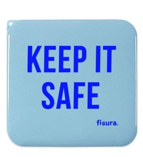 Funda Rígida Porta Mascarillas «Keep it Save» Azul