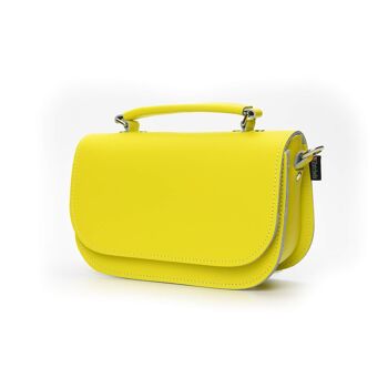 Sac En Cuir Fait Main Aura - Jaune Jonquille Pastel 6