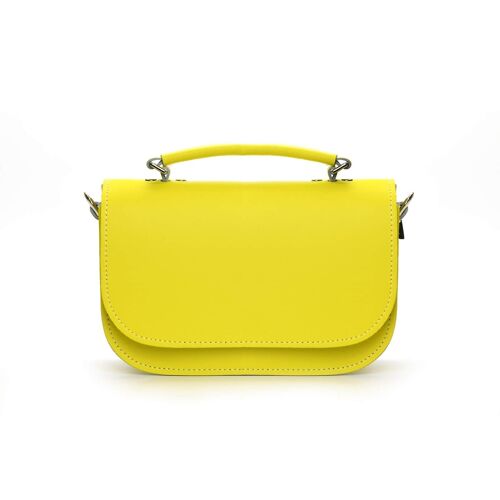 Aura Handmade Leather Bag - Pastel Daffodil Yellow