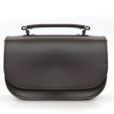 Aura Handmade Leather Bag - Dark Brown