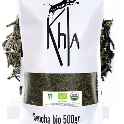 Thé vert bio de Chine - Sencha - poche vrac - 500g