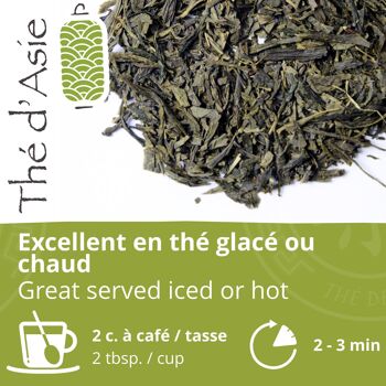 Thé vert bio de Chine - Sencha - poche vrac - 500g 3