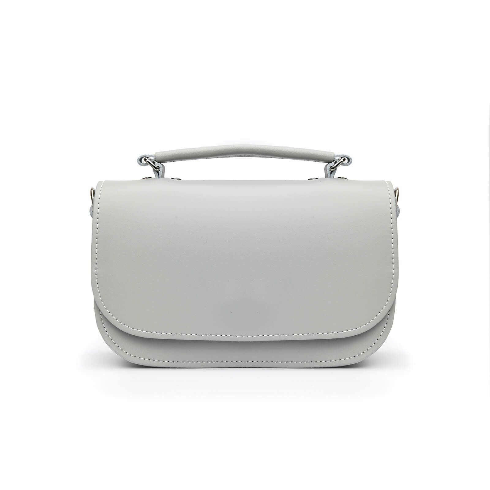 Aura handgefertigte Ledertasche - Ghost Grey
