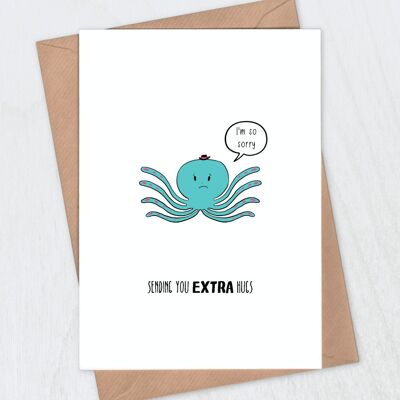 Sympathy Card - Octopus Hugs