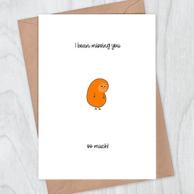 Bean Missing You Card