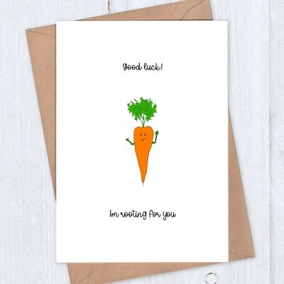 I'm rooting for you - Good Luck Card