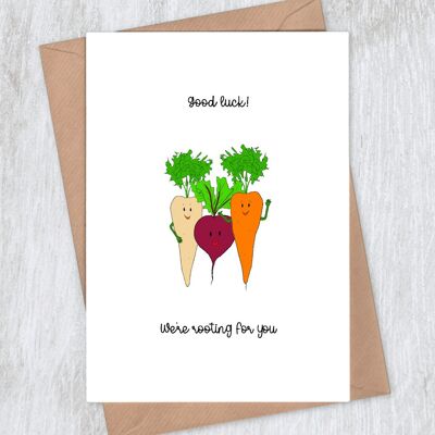 We're rooting for you - Good Luck Card
