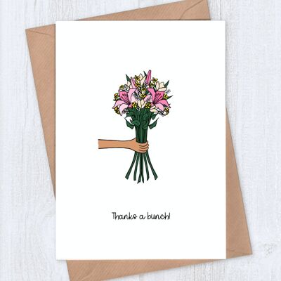 Bunch of Flowers Thank You Card