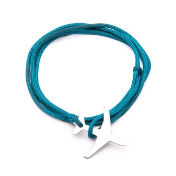 Bracelet A320 Paracord - Bleu Ciel 2