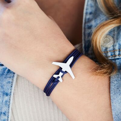 Bracelet A380 Paracorde - Bleu Marine