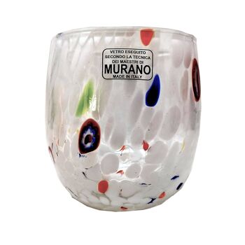 SOSPIRI VENEZIA Verre arrondi avec Murano Murrine 1