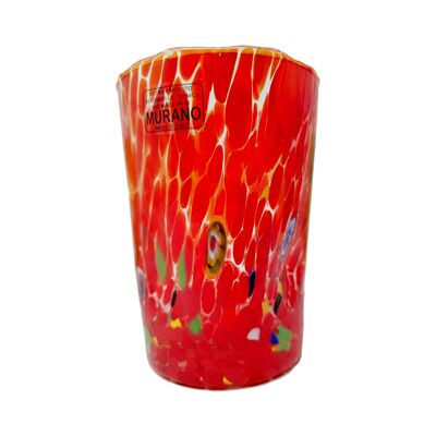 SOSPIRI VENEZIA Goto Glas mit Tropfen und Murano Murrine