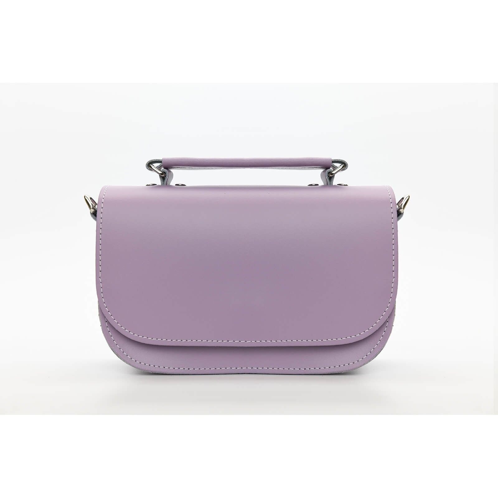 Sac En Cuir Fait Main Aura - Violet Pastel