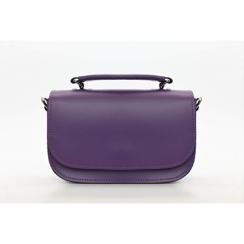 Aura Handmade Leather Bag - Purple